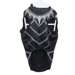 Marvel Black Panther Super Hero Dog Costume Avengers Hooded Halloween Size Large